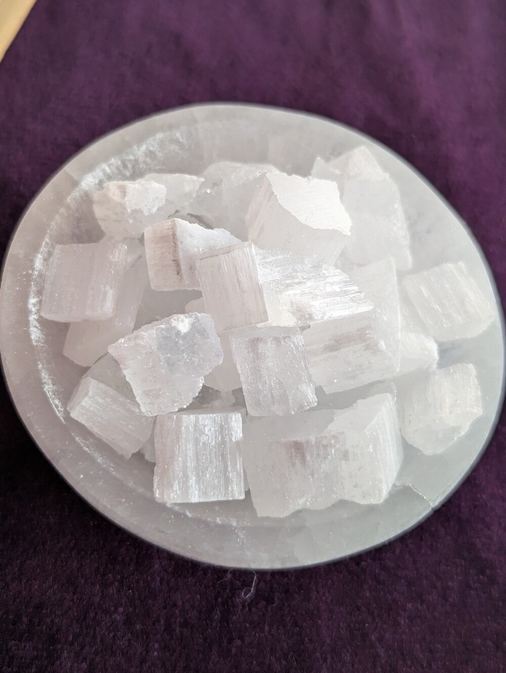 Ultimate Cleanse ⚡ Satin Spar SELENiTE CRYSTAL iRREGULAR Chips 🤍✨Energy decor